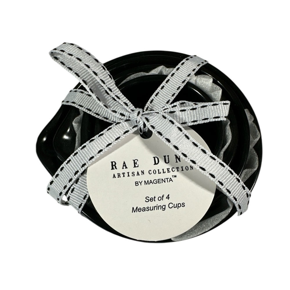 NEW Rae Dunn HALLOWEEN BAT MEASURING CUP Set/4 - Black - Picture 3 of 5